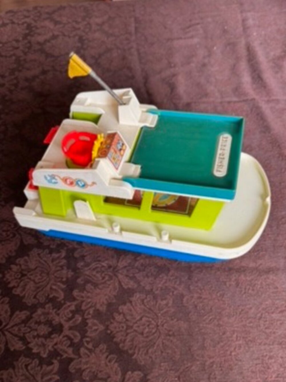 Fisher Price Vintage 1972 985 Little People Happy House Boat Toy